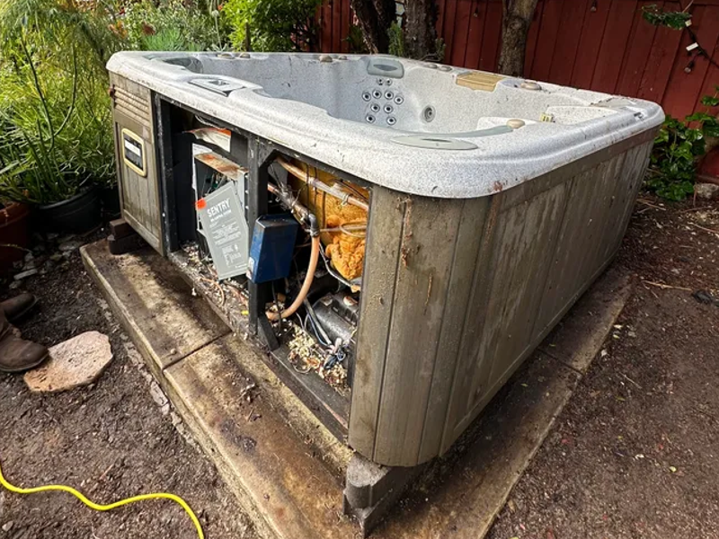 old bath tub to be removed