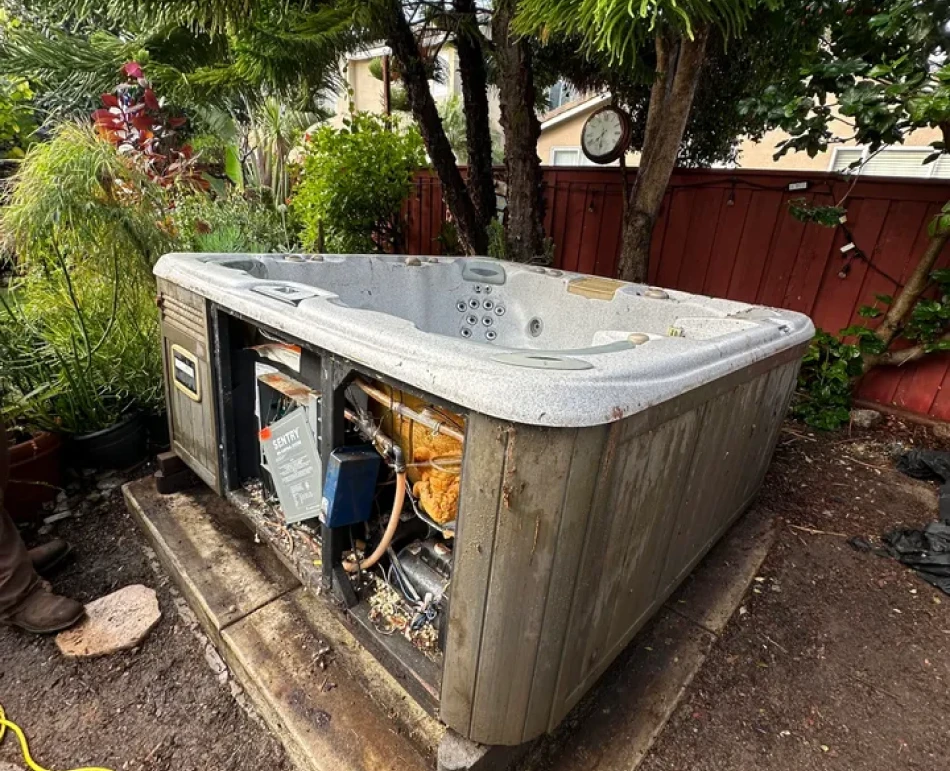hot tub removal
